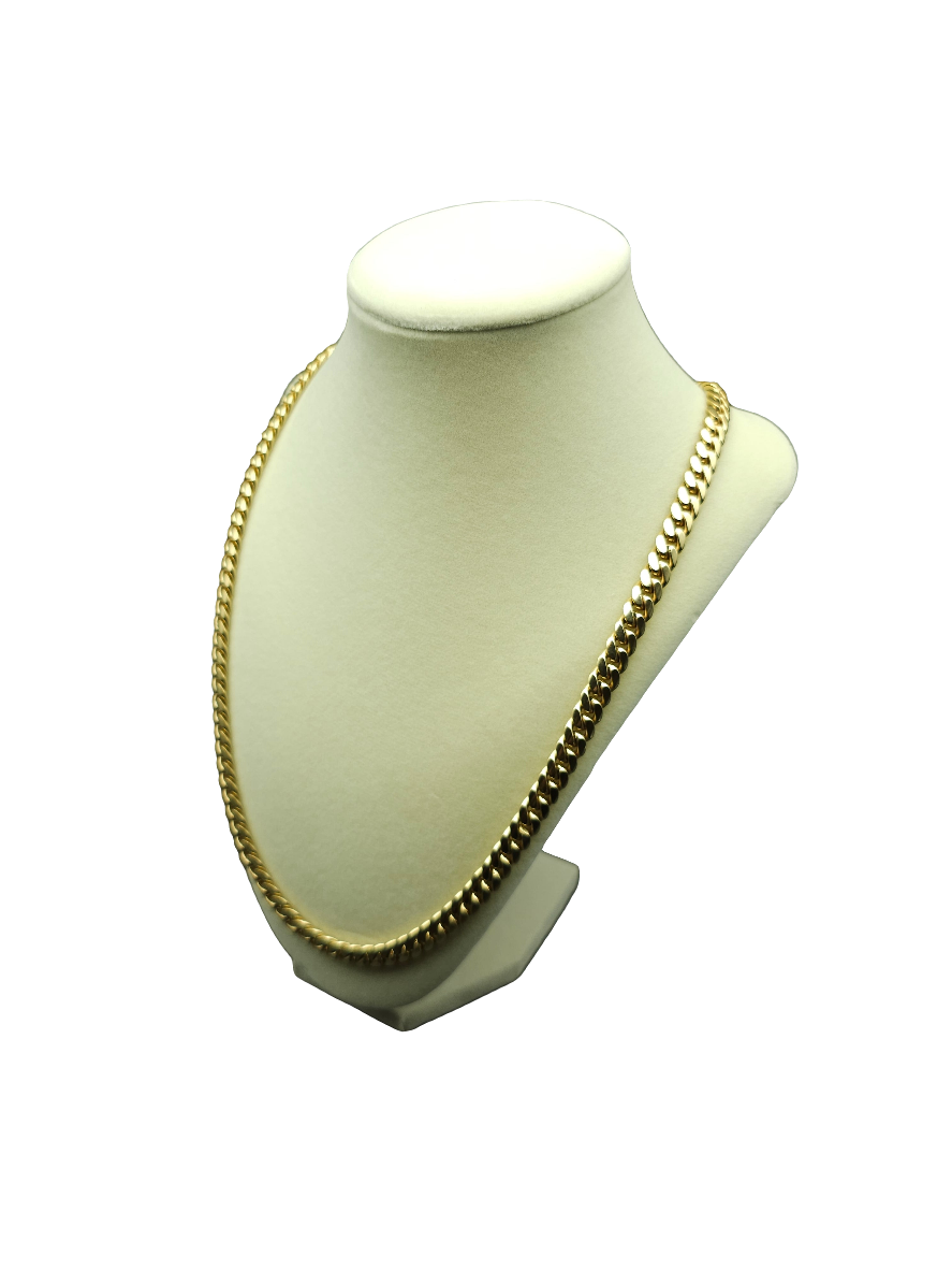 Discover the timeless elegance of this 14K Solid Gold Cuban Chain. A durable, sleek, and versatile piece perfect for any occasion. Shop now at Ken’s Virtual Store Jewelry!
