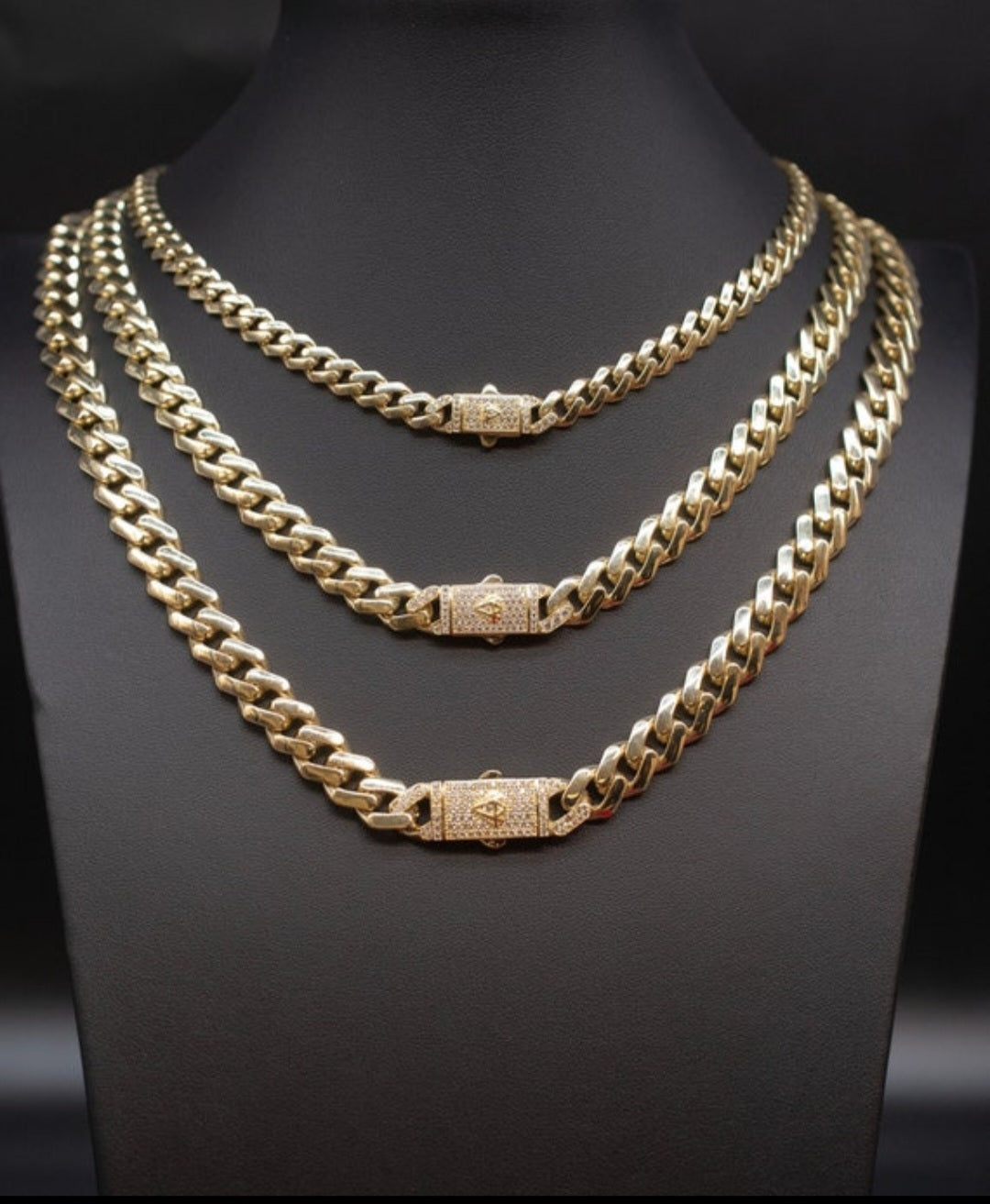 14k Hollow Cuban Choker for Women