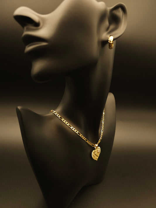 14k Solid Gold Figaro Chain